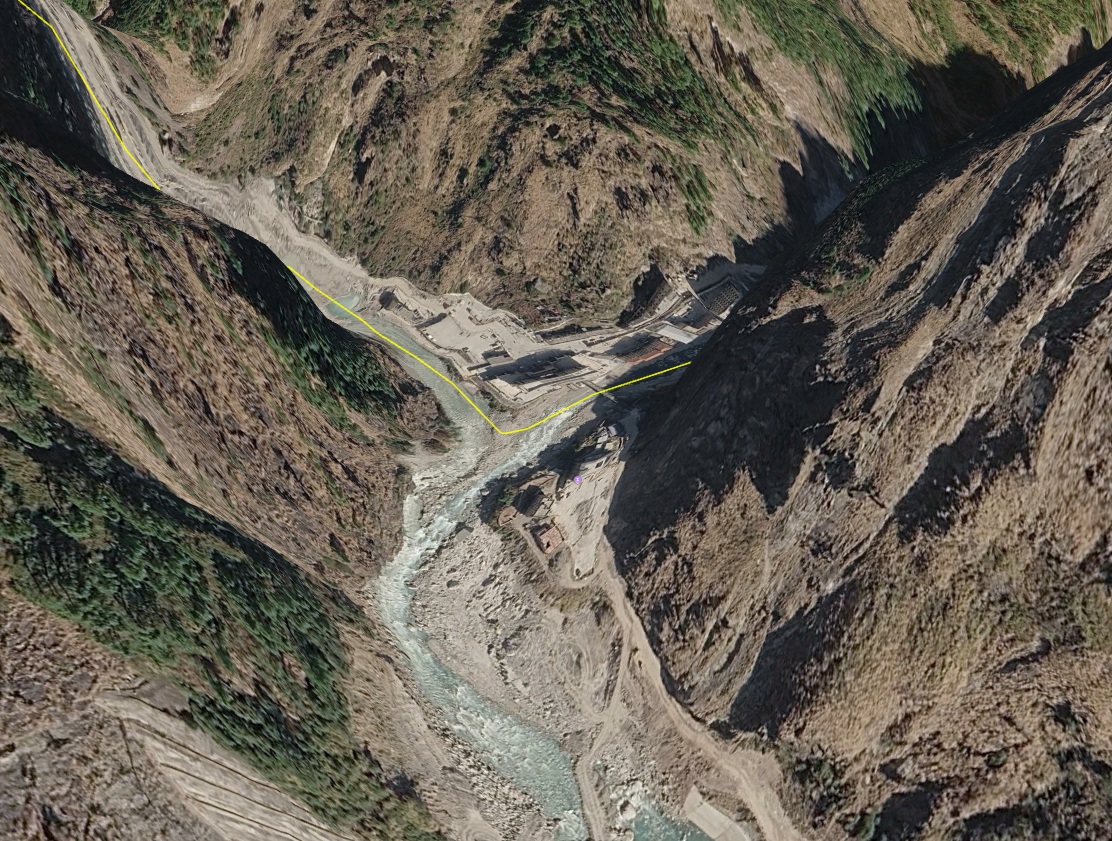 ラスワガディのGoogle Earth 3D画像