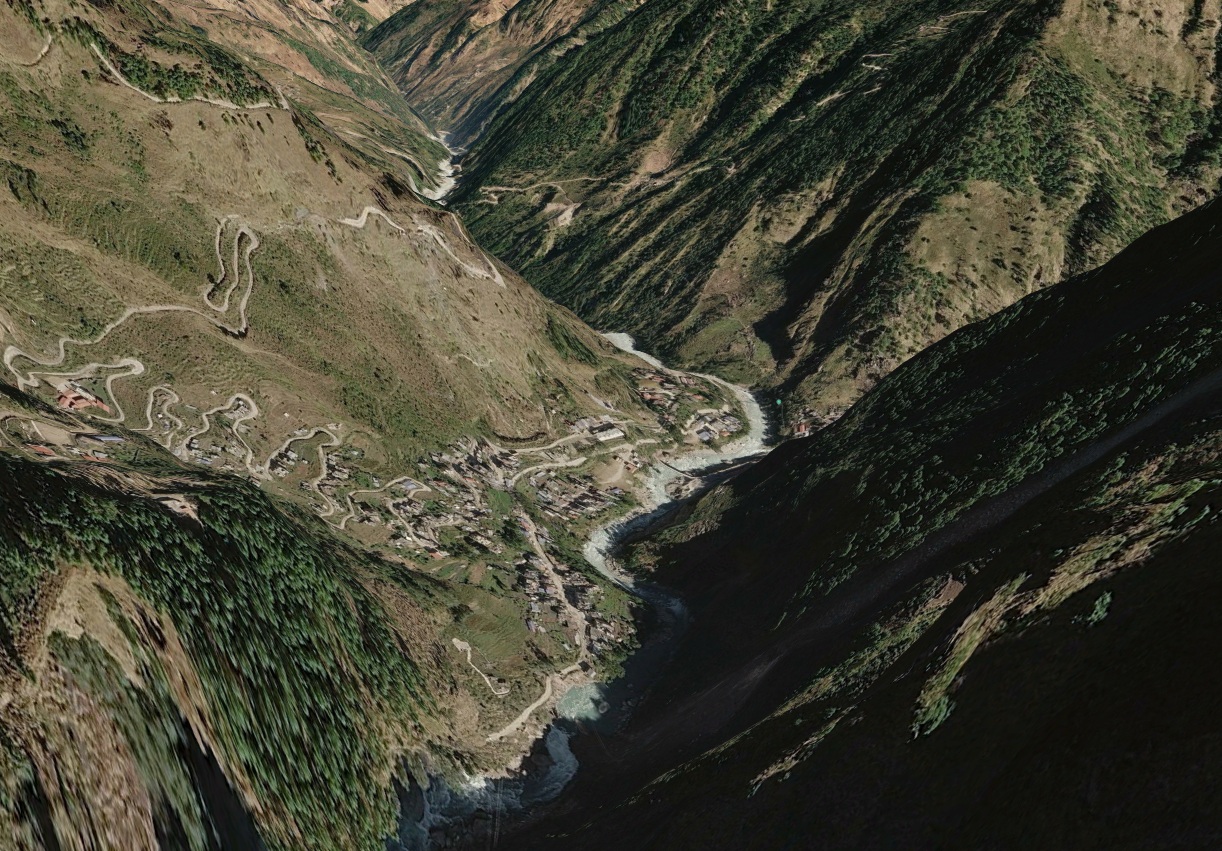シャブルベシのGoogle Earth 3D画像